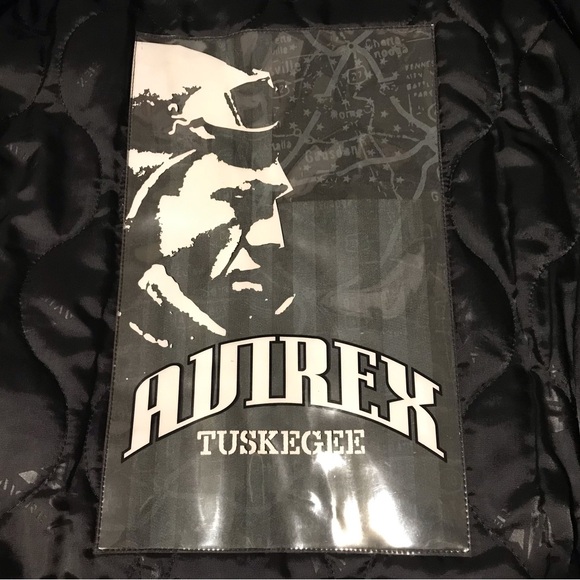 Vintage 2002 AVIREX NY TUSKEGEE AIRMEN BOMBER LEATHER Jacket 3XL RECEIPT Supreme - Picture 8 of 16